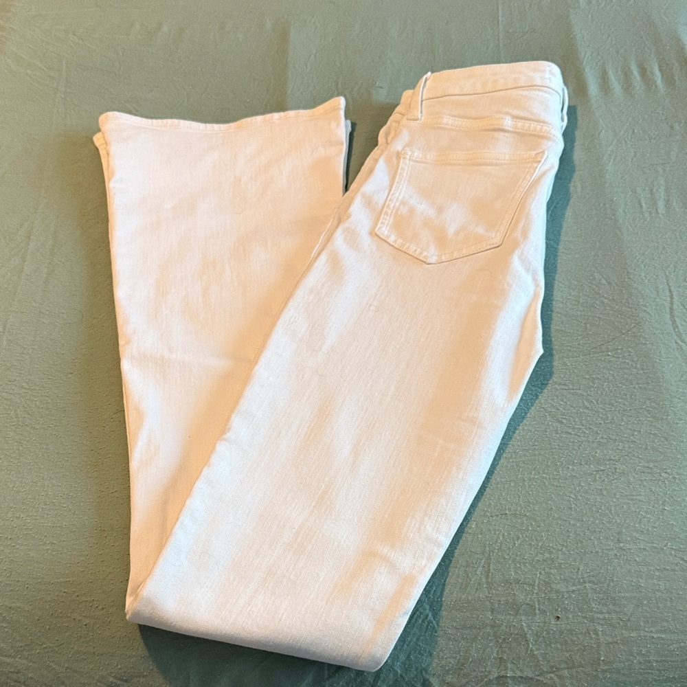 7 For All Mankind Women's Cream Skinny Jeans